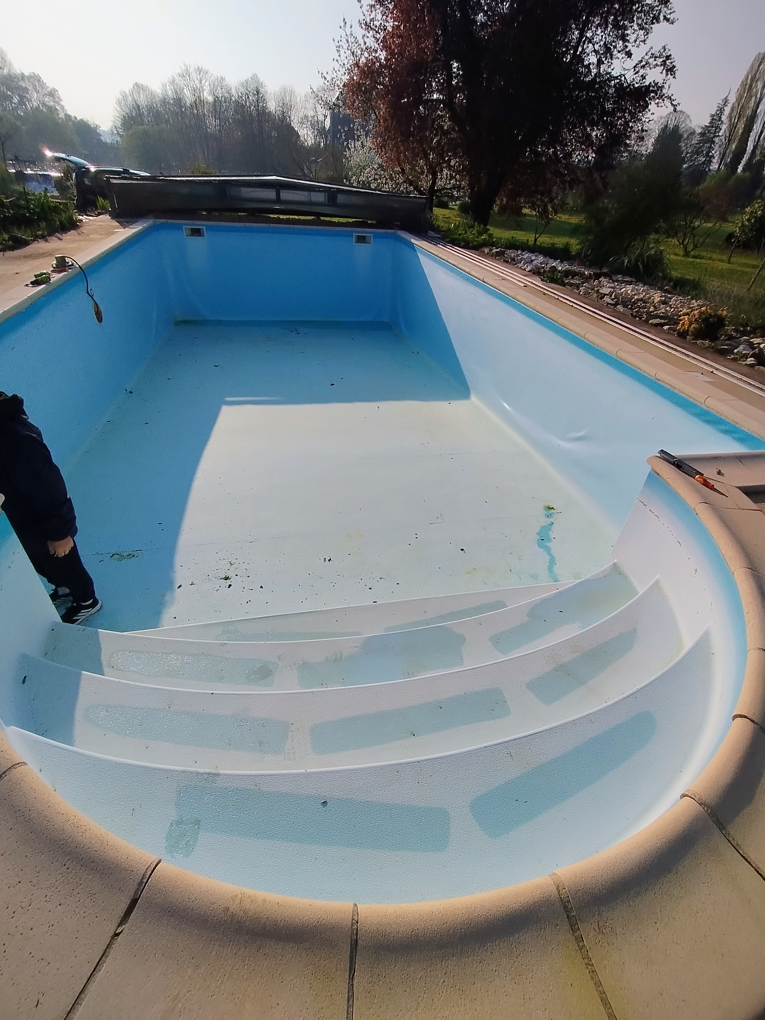 Rénovation liner piscine – vidage complet